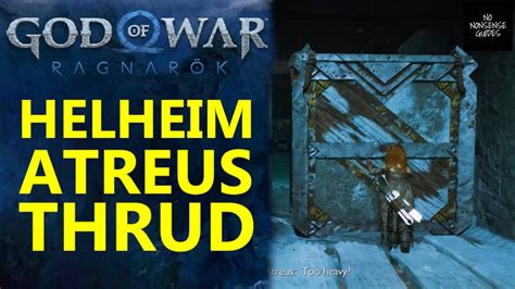 God of War Ragnarok Helheim Atreus & Thrud Puzzles